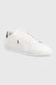 Δερμάτινα αθλητικά παπούτσια Polo Ralph Lauren HRT CT II λευκό