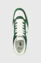 zöld Polo Ralph Lauren bőr sportcipő POLO CRT LUX