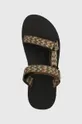 black Teva sandals