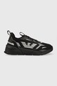 EA7 Emporio Armani sneakers tessile nero X8X070.XK165.M826