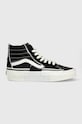 Kecky Vans SK8-Hi Reconstruct semišová kůže černá VN0005UK6BT1