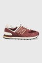 Αθλητικά New Balance U574MO2 δέρμα σαμουά μπορντό U574MO2