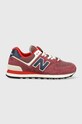 Αθλητικά New Balance U574RX2 δέρμα σαμουά μπορντό U574RX2