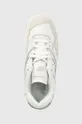 white New Balance leather sneakers BB550WGU