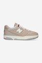 New Balance sneakersy skórzane BB550LY1 niska beżowy BB550LY1