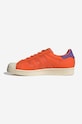 Shoes adidas Originals leather sneakers Superstar GW2175 orange
