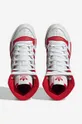 white adidas Originals leather sneakers Rivalry HI W