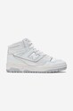 New Balance sneakers BB650RWW pelle fiore bianco BB650RWW