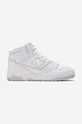 New Balance sneakersy BB650RWW tekstylny biały BB650RWW