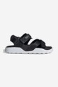 adidas Originals szandál Adilette Adv W textil fekete HP2184
