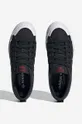 black adidas Originals leather plimsolls Nizza Platform W HQ1963