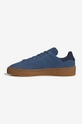 niebieski adidas Originals sneakersy zamszowe Stan Smith Crepe