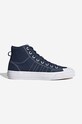 Πάνινα παπούτσια adidas Originals Nizza HI RF Planet friendly μπλε HQ8531