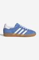 Σουέτ αθλητικά παπούτσια adidas Originals Gazelle Indoor φλατ μπλε HQ8717