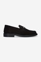 Semišové mokasíny Filling Pieces Loafer Suede plochý čierna 44222791861