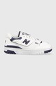 New Balance sneakers BBW550BA faux grain leather white BBW550BA