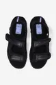 black MCQ sandals Striae