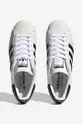 alb adidas Originals sneakers din piele Superstar HNM