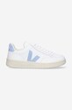 Veja sneakers din piele V-12 mic de statură alb XD022787