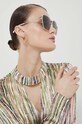 Guess okulary przeciwsłoneczne jednolita beżowy GU7785.6332F