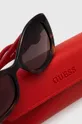 czerwony Guess okulary przeciwsłoneczne