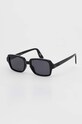 Vans okulary przeciwsłoneczne jednolita czarny VN0A7PR4BLK1