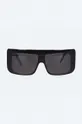 czarny Rick Owens okulary przeciwsłoneczne Occhiali Da Sole Sunglasses Documenta Unisex