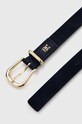 Tommy Hilfiger pasek skórzany AW0AW14250.PPYX granatowy SS23