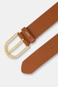 HUGO pasek skórzany Zoey Belt 3,5cm 50486616 brązowy SS26