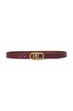 Шкіряний ремінь Lauren Ralph Lauren бордо 412883714