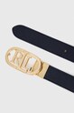 Δερμάτινη ζώνη Lauren Ralph Lauren σκούρο μπλε 412883714