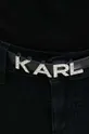 μαύρο Δερμάτινη ζώνη Karl Lagerfeld