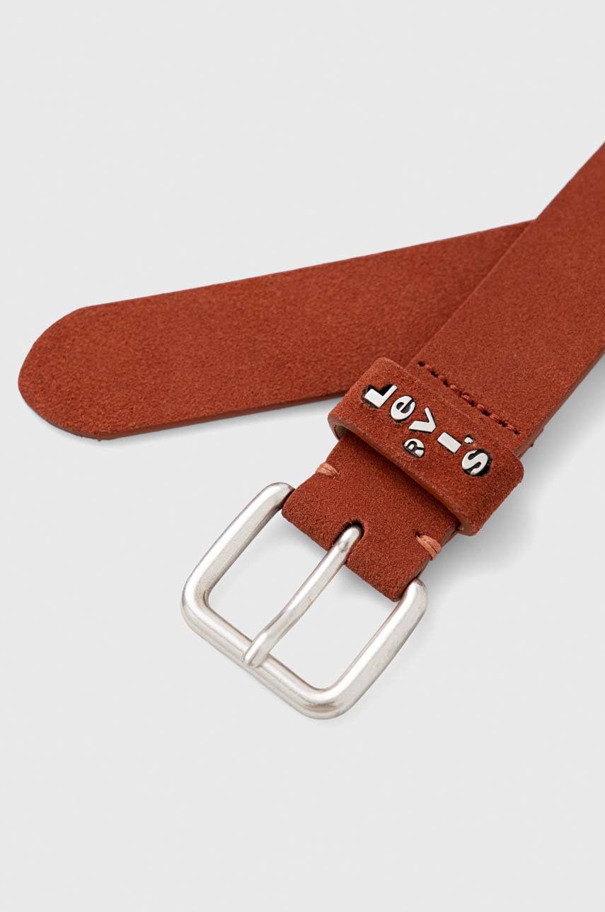 Levi's pasek skórzany czerwony