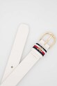 Tommy Hilfiger pasek skórzany AW0AW14802.PPYX biały SS23