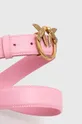 Кожаный ремень Pinko розовый