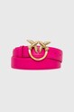 Pinko pasek skórzany różowy 100125.A0F1