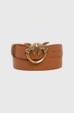 Pinko pasek skórzany brązowy 100125.A0F1