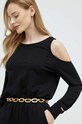 Pinko pasek skórzany czarny 100139.A0F1