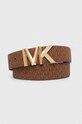 Двосторонній шкіряний ремінь MICHAEL Michael Kors бежевий 558818