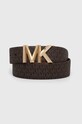 Двосторонній шкіряний ремінь MICHAEL Michael Kors коричневий 558818