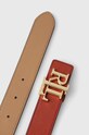 Lauren Ralph Lauren pasek skórzany dwustronny 412908984 czerwony SS25