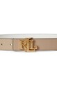 Akcesoria Lauren Ralph Lauren pasek dwustronny damski skórzany 412908984 beżowy