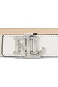 Accesorii Lauren Ralph Lauren curea de piele cu doua fete 412908984 bej