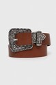 Pepe Jeans curea de piele Jasmine maro PL020825.869
