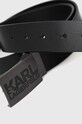 Karl Lagerfeld pasek skórzany 531437.815300 czarny SS23