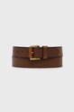 Шкіряний ремінь Polo Ralph Lauren коричневий 405898669
