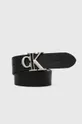 čierna Kožený opasok Calvin Klein Jeans Pánsky