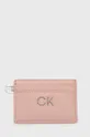 ružová Puzdro na karty Calvin Klein Dámsky