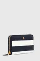 Δερμάτινο πορτοφόλι Lauren Ralph Lauren σκούρο μπλε