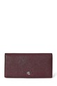 Kožená peňaženka Lauren Ralph Lauren usňová koža burgundské 432802917
